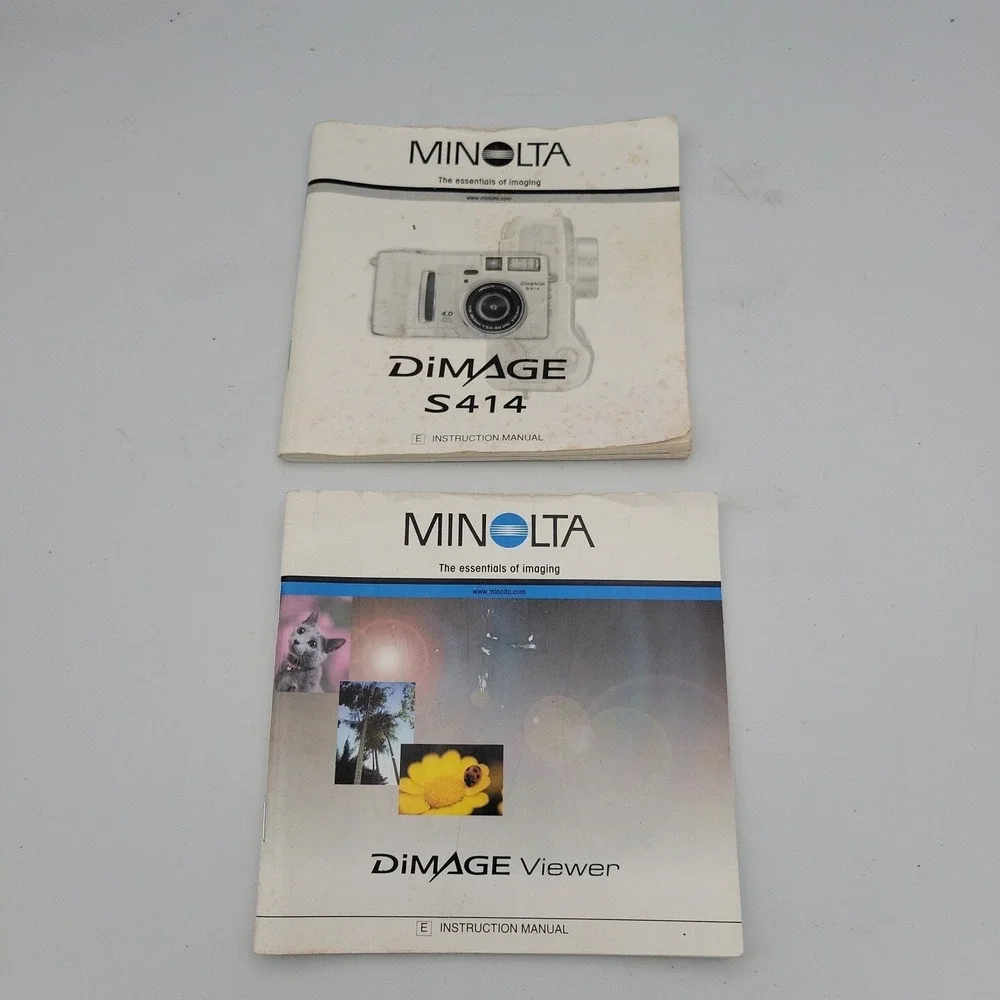 Vintage Minolta DIMAGE S404 4.0 MP 4x Zoom Digital Camera - Instruction Manual